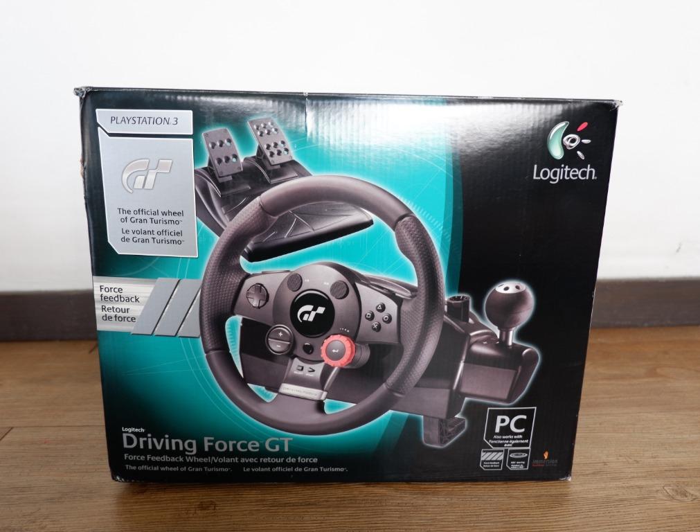 Logitech Driving Force Gt Gran Turismo Steering Wheel Video Gaming Video Games Playstation On Carousell