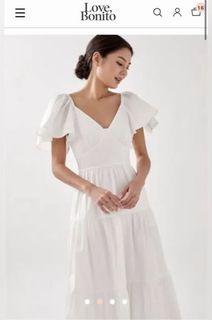 Love Bonito Jayke Ruffle Midaxi Dress in White BNWT (S)