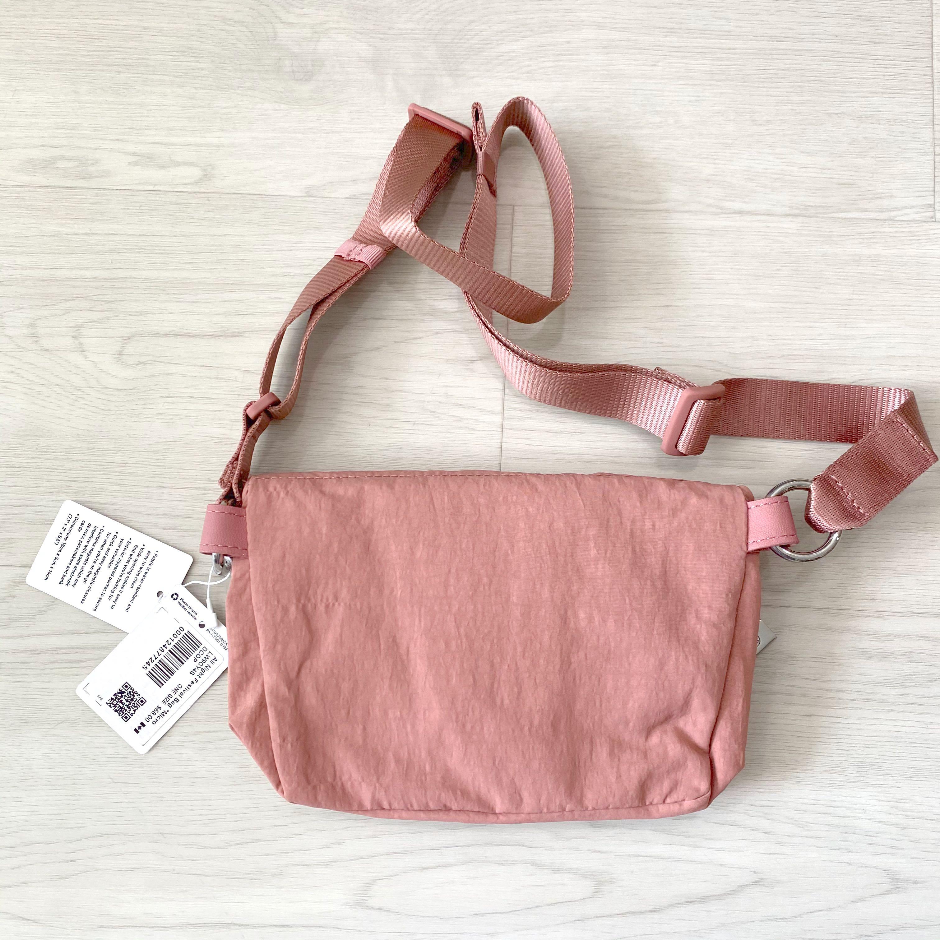 Lululemon BNWT All Night Festival Bag *Micro Deco Pink, Women's