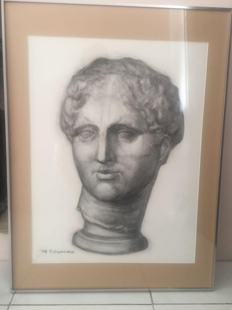 Napoleons charcoal pencil framed (Category: Other Home Decor) located in Manila. Submitted by zapote4323 (Listing ID 1066542751, Image 1). Description: 24 inch by 31 1/2 inch frame size . Aluminum frame and fiberglass still in very good condition..
