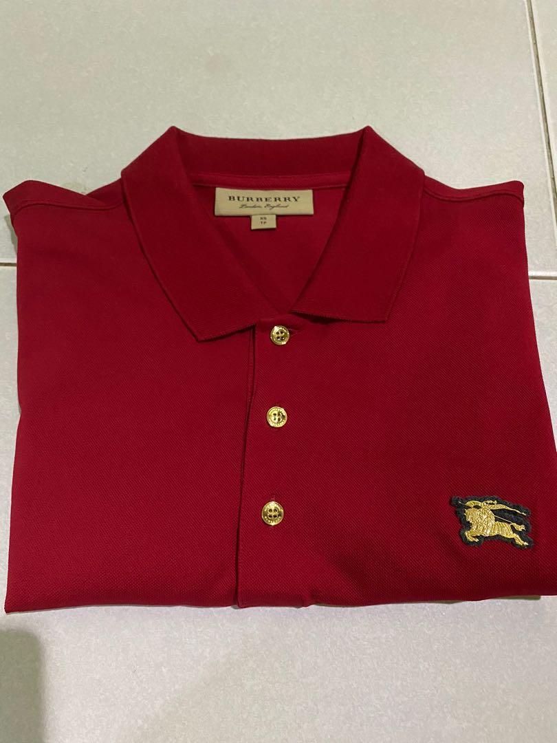 Burberry t shirt best sale with metal logo