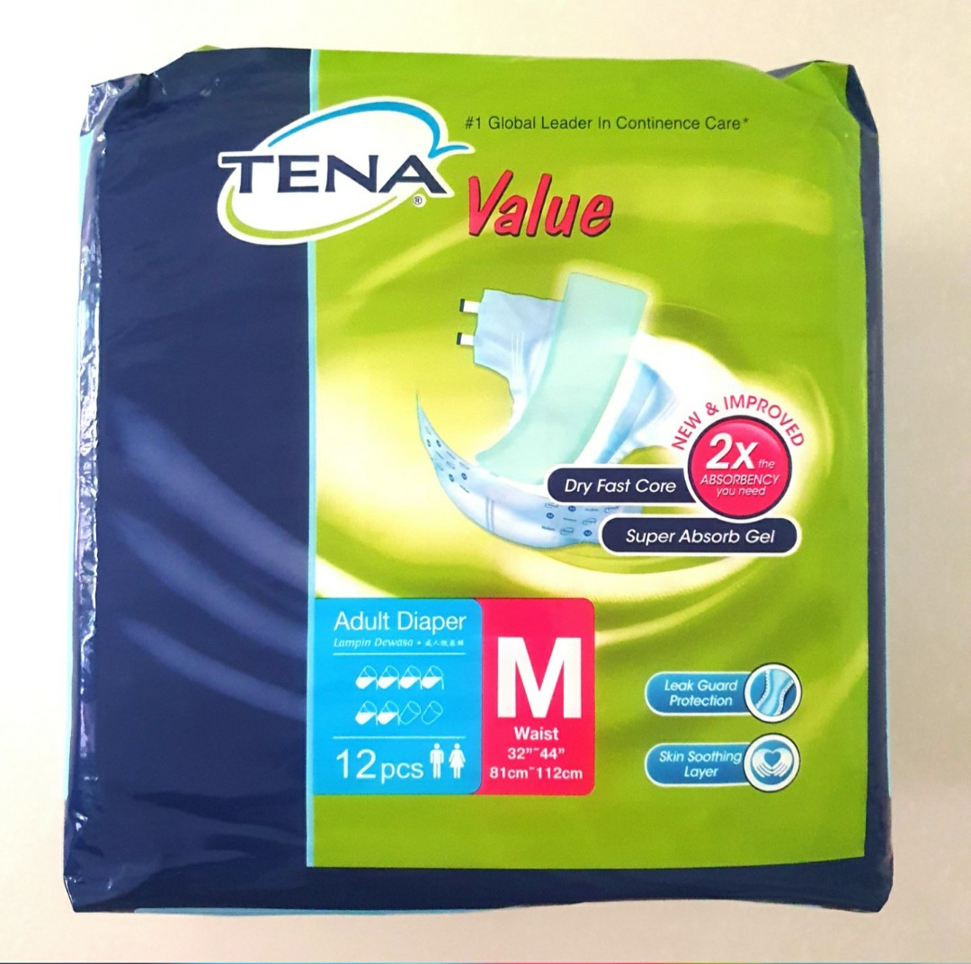 New] Tena Adult Diapers (1 Pack) - M Size, Furniture, Others on Carousell
