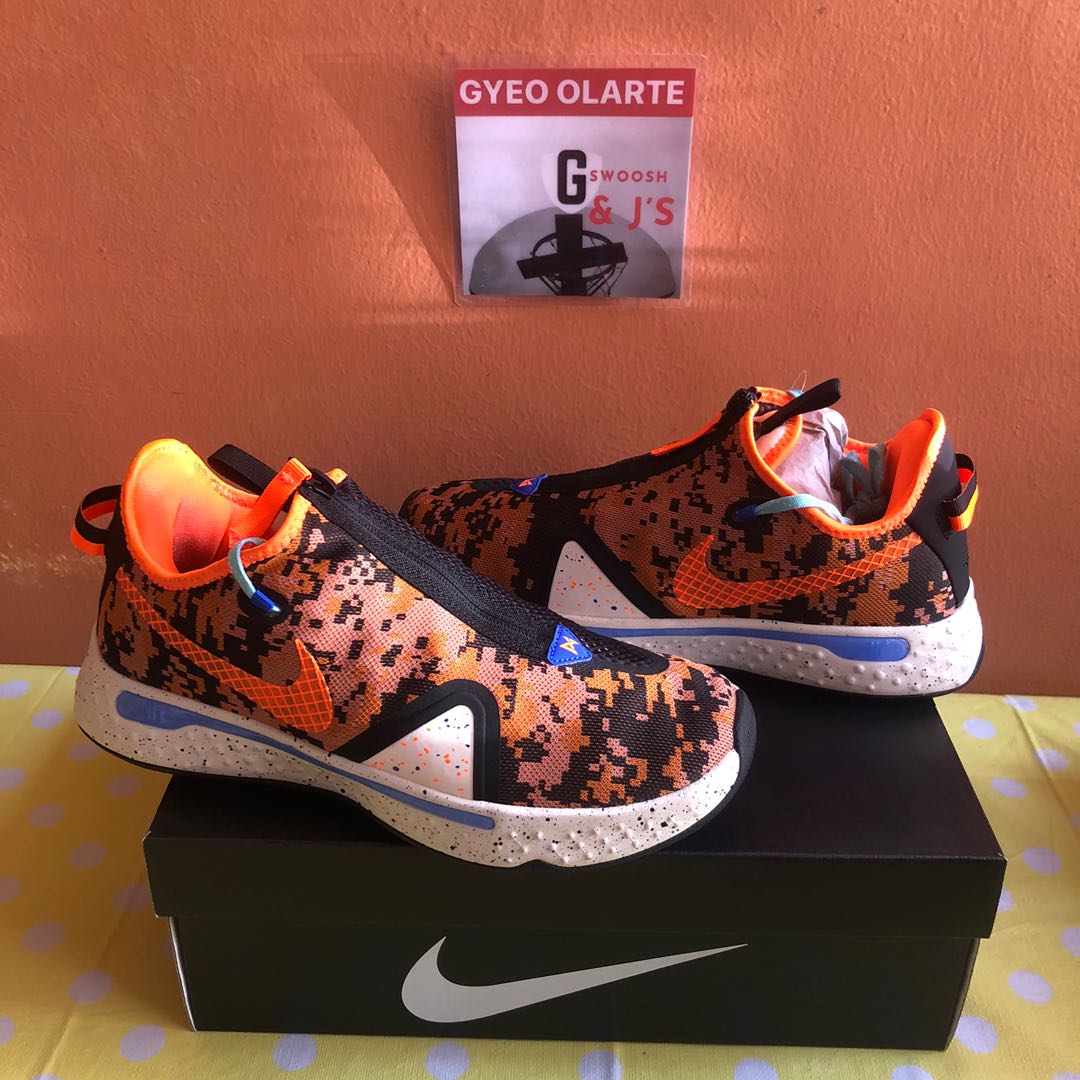 nike orange camo shoes