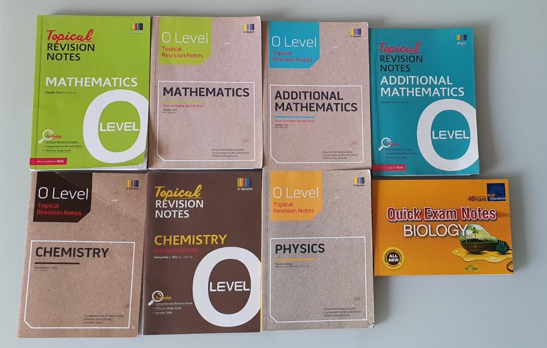 O level Topical Revision Notes, Hobbies & Toys, Books & Magazines ...