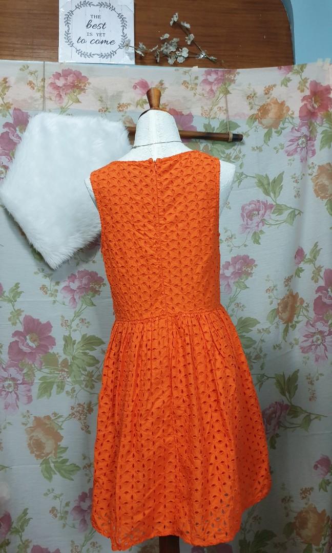 Old navy shop orange dress