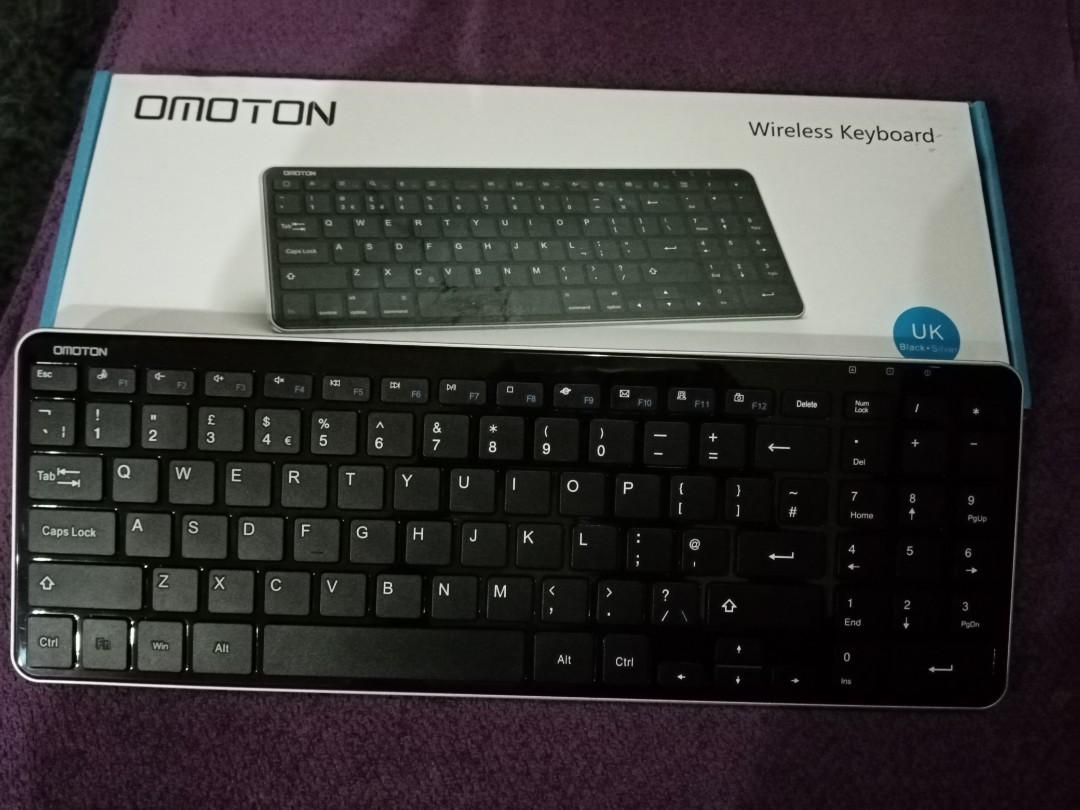 OMOTON WIRELESS BLUETOOTH KEYBOARD (WK002), Computers & Tech, Parts
