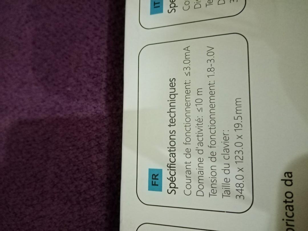 OMOTON WIRELESS BLUETOOTH KEYBOARD (WK002), Computers & Tech, Parts