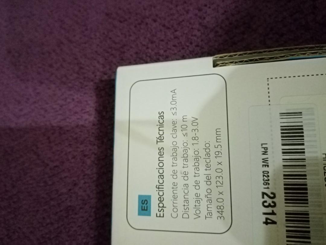 OMOTON WIRELESS BLUETOOTH KEYBOARD (WK002), Computers & Tech, Parts