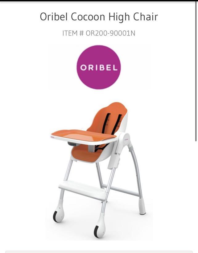 oribel high chair babies kids nursing feeding baby high chairs on carousell