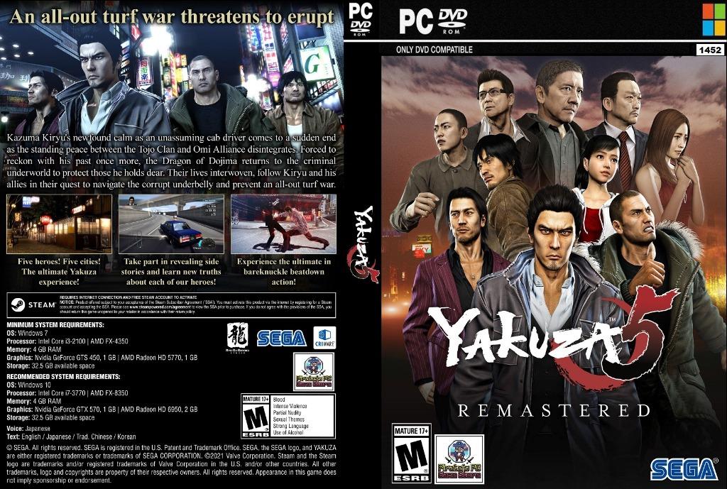 PC) Yakuza 5 Remastered, Video Gaming, Video Games, PlayStation on Carousell