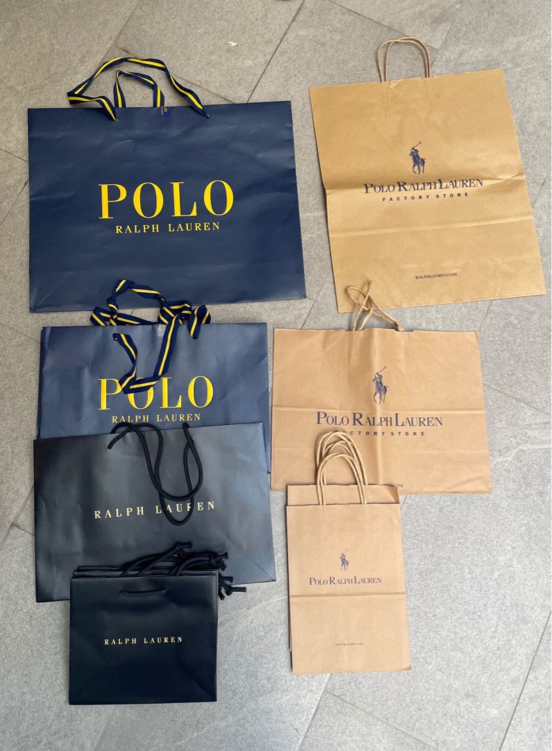 Polo Ralph Lauren 紙袋paper bag gift bag, 名牌, 手袋及銀包