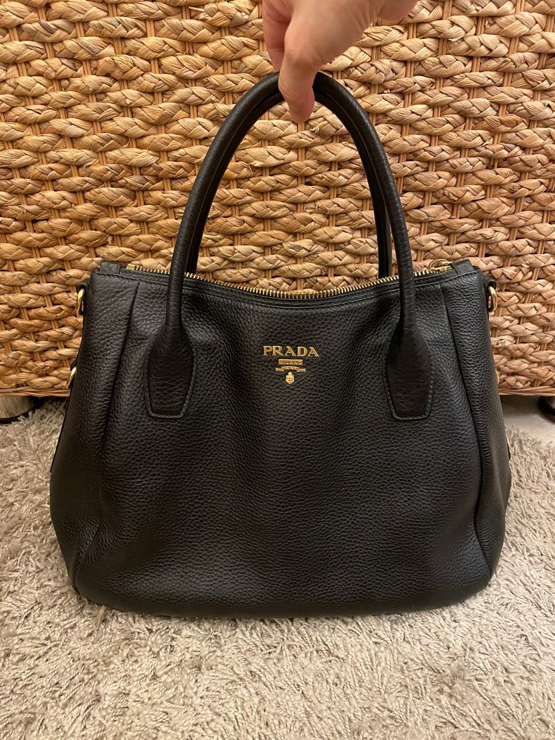 Prada full Leather Handbag BR4992 VITELLO DAINO Luxury Bags Wallets on Carousell