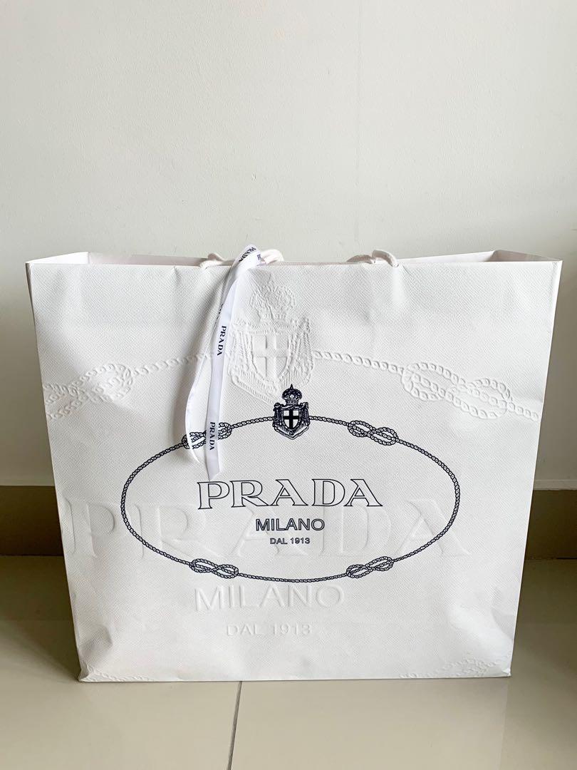 Prada paper bag  Bags, Paper bag, Paper shopping bag