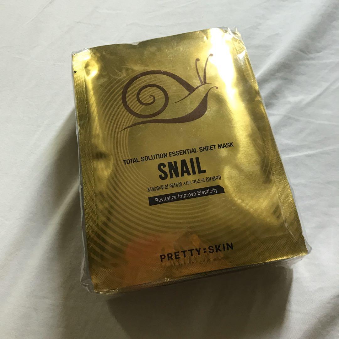 Korean Facial Masks Snail Masks, Beauty & Personal Care, Face, Face