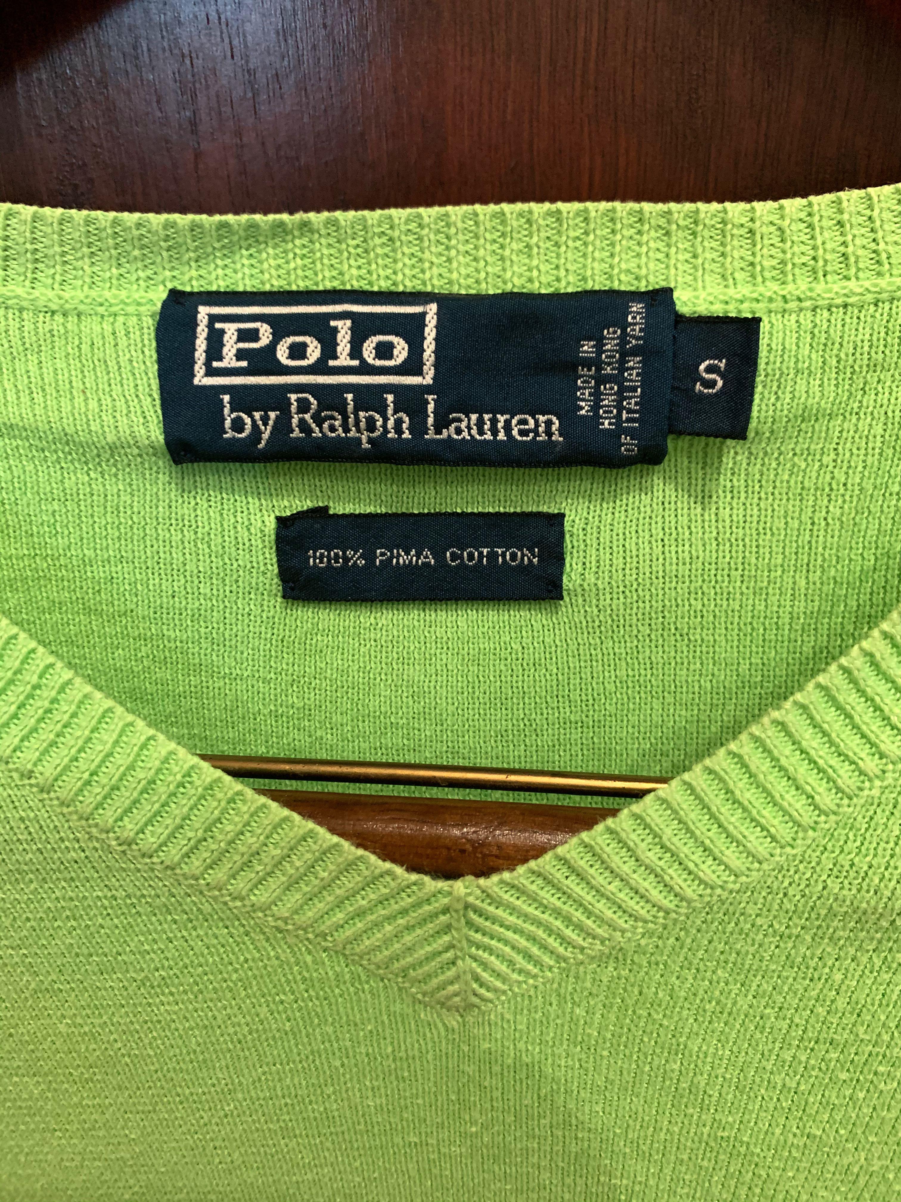 Ralph lauren cotton v neck sweater sale
