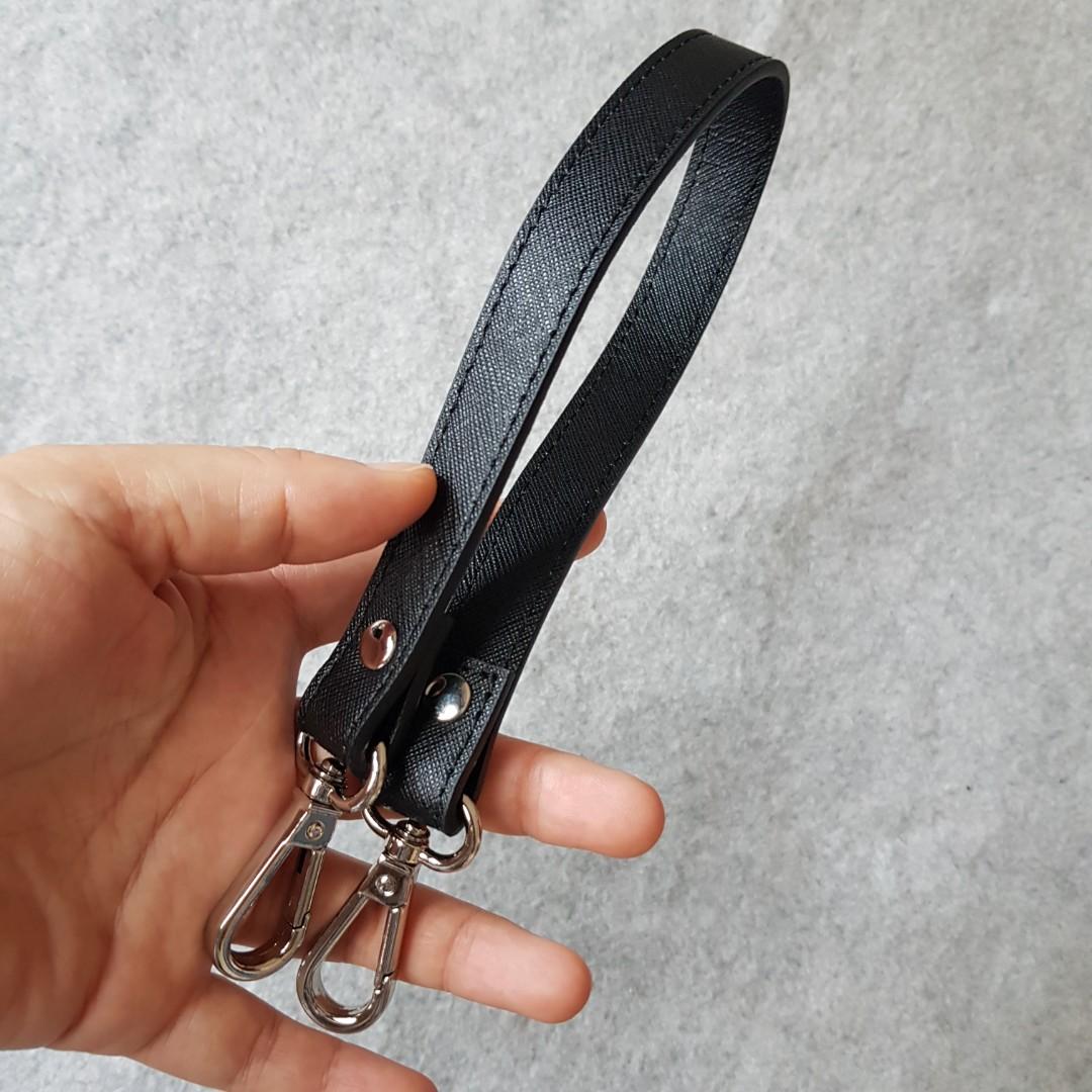 P O Thin Strap 1.8cm saffiano bag strap shoulder strap 45cm