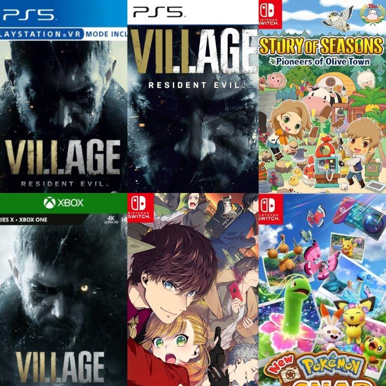 Resident Evil Village Bustafellows Switch Story Of Seasons Pioneers Of Olive Town New Pokemon Snap Ps4 Xbox One Ps5 Xbox S Xbox X Series Toys Games Video Gaming Video Games On