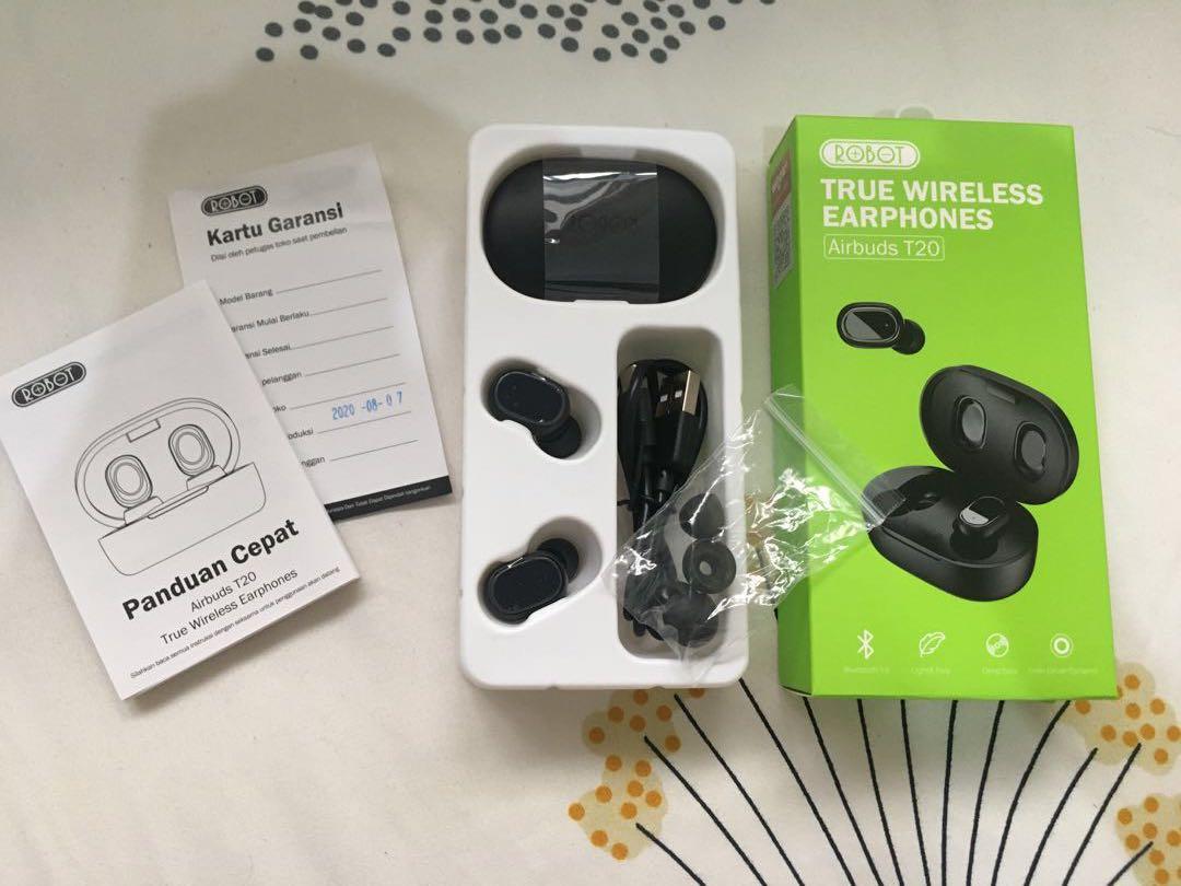 Robot earbuds online t20 spesifikasi
