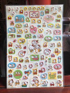 Sanrio Hello Kitty x Puchi Rascal sticker sheet