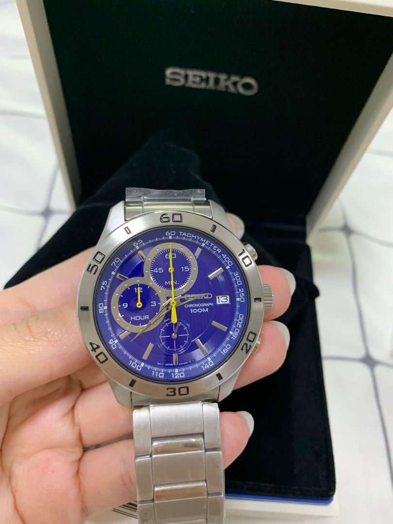 Seiko SSB185P1 stainless steel men watch Men s Fashion Watches