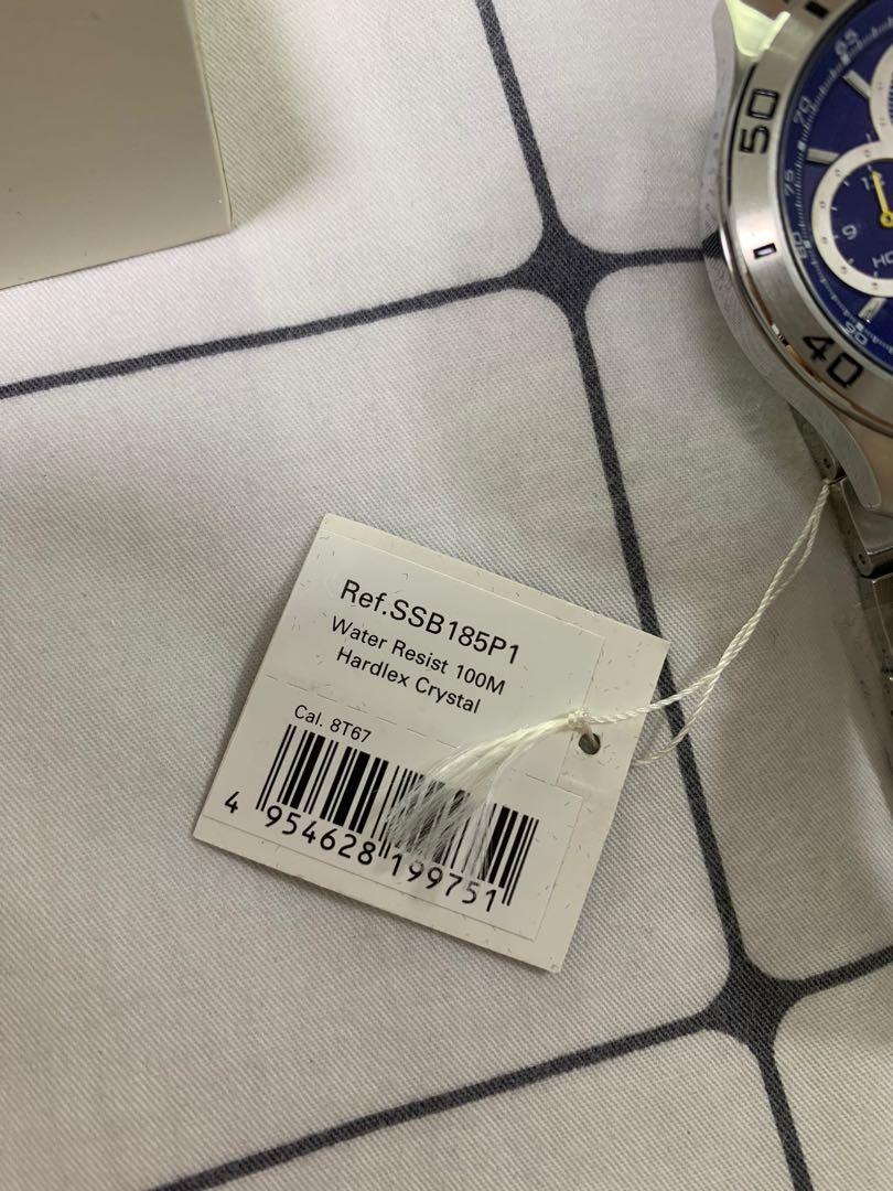Seiko SSB185P1 stainless steel men watch Men s Fashion Watches