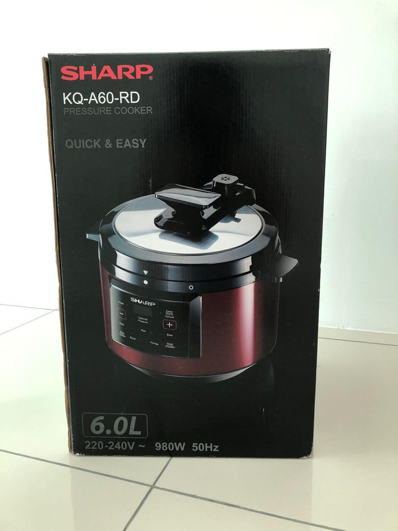 Sharp pressure cooker 6L, TV & Home Appliances, Kitchen Appliances