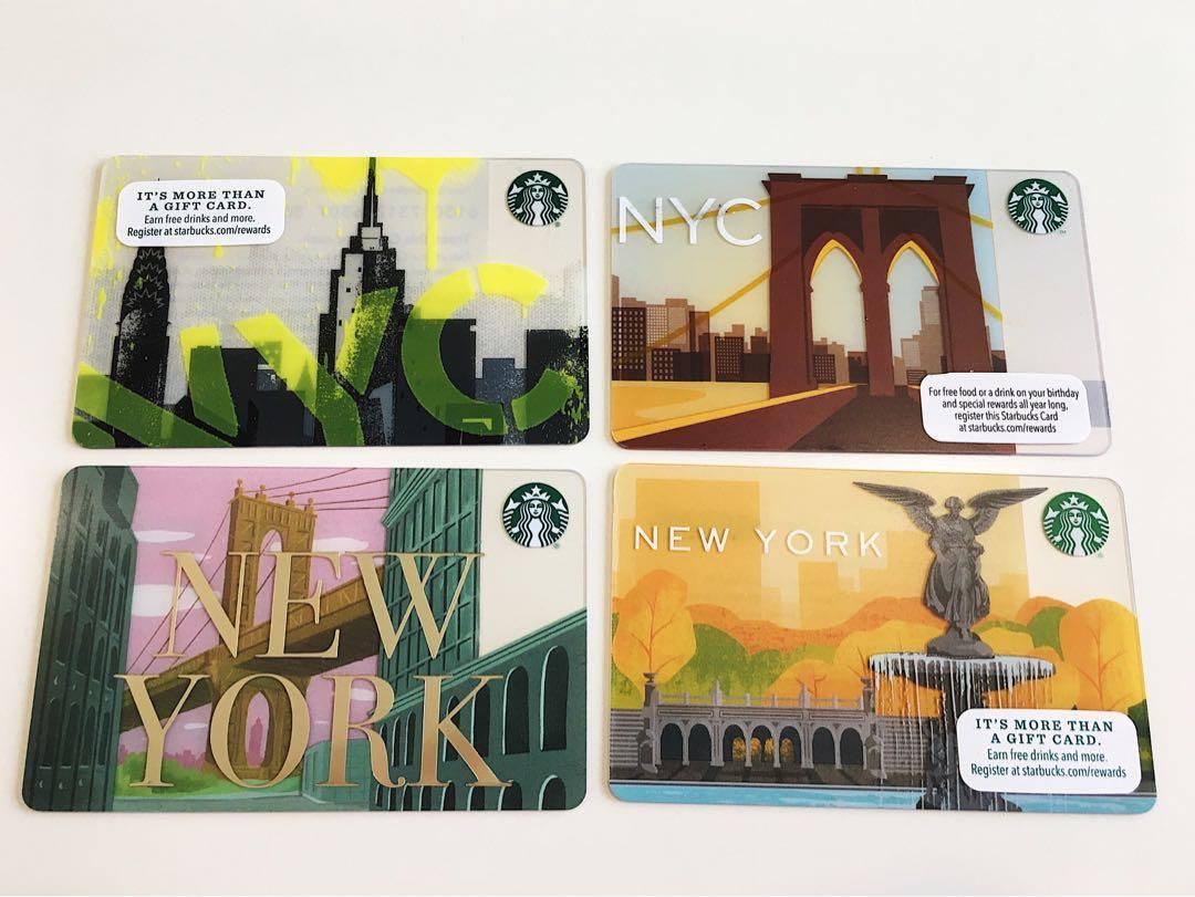 Starbucks USA Gift Cards (New York City - Set of 4 ...
