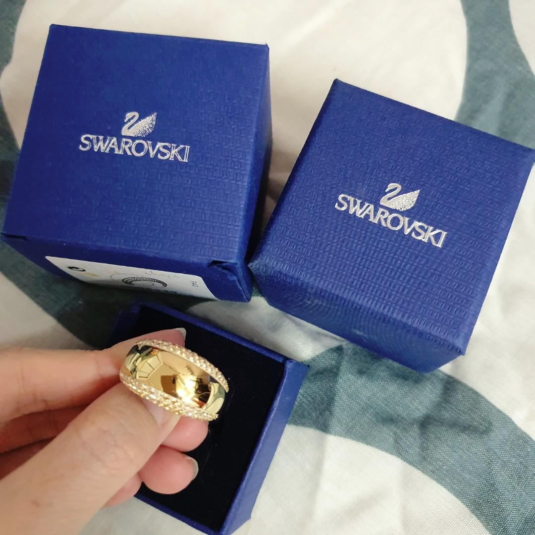 Swarovski pebble ring discount