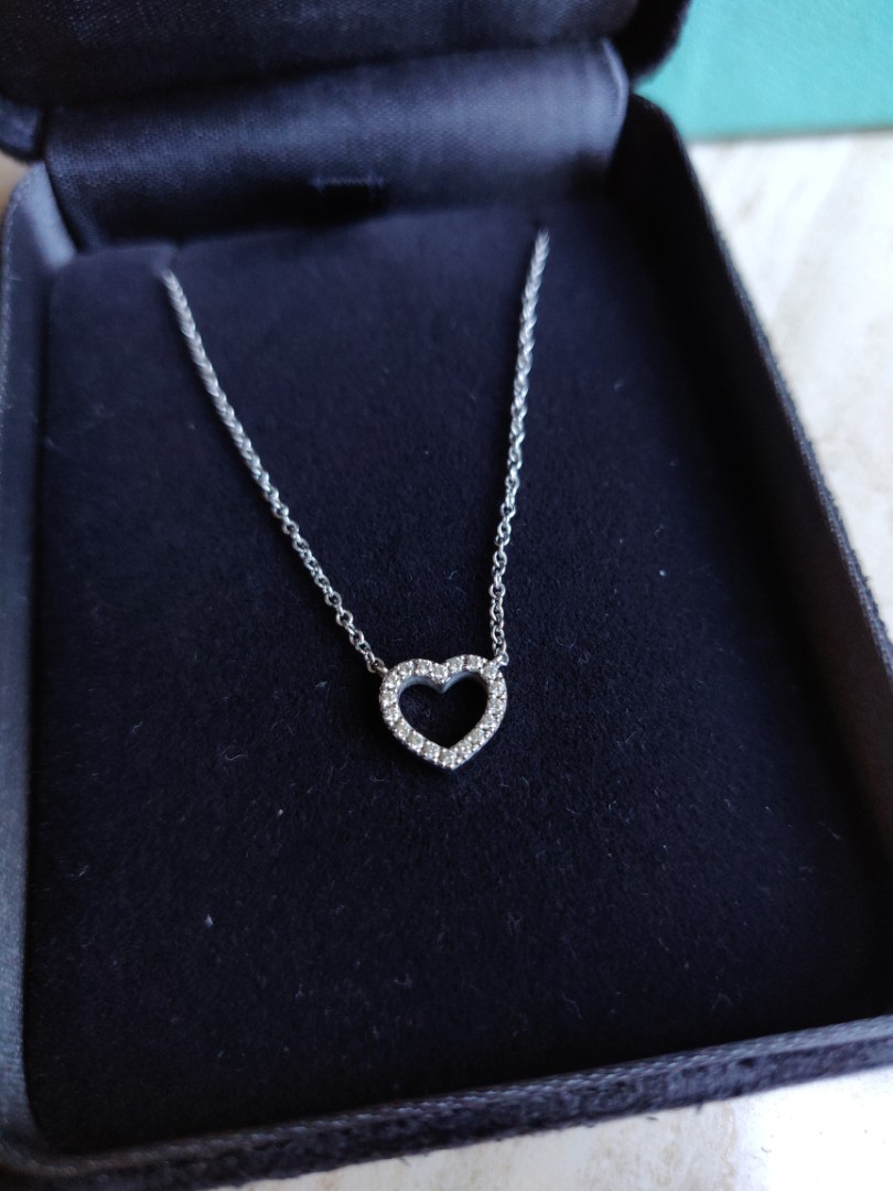 Diamond Heart 18k White Gold Pendant 