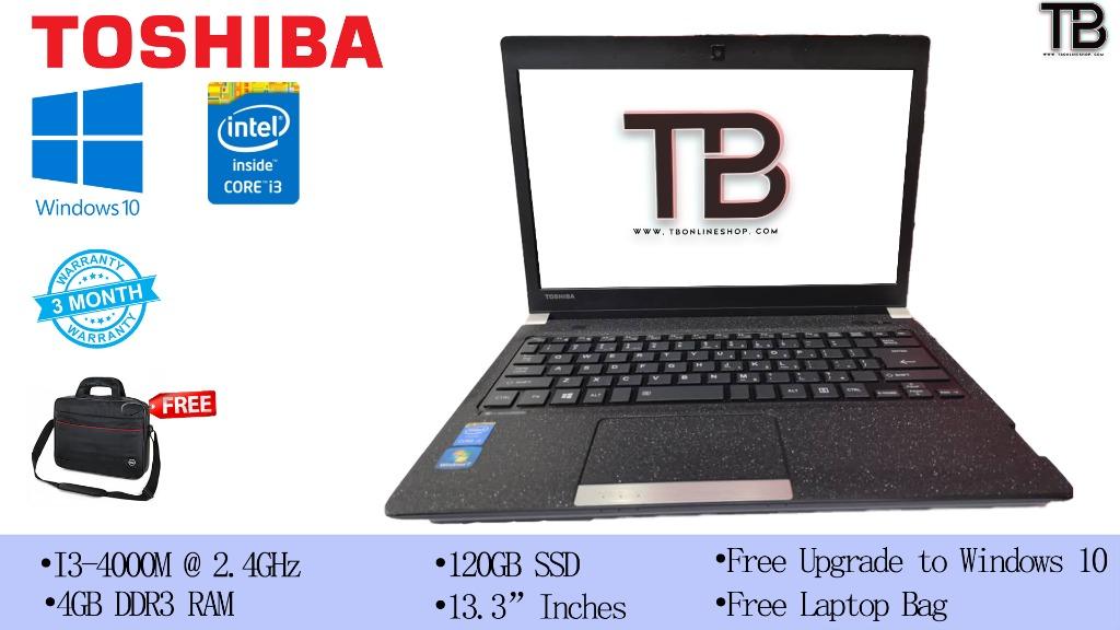 Toshiba Dynabook R734 I3-4000m | 4GB RAM | 120GB SSD | 13.3