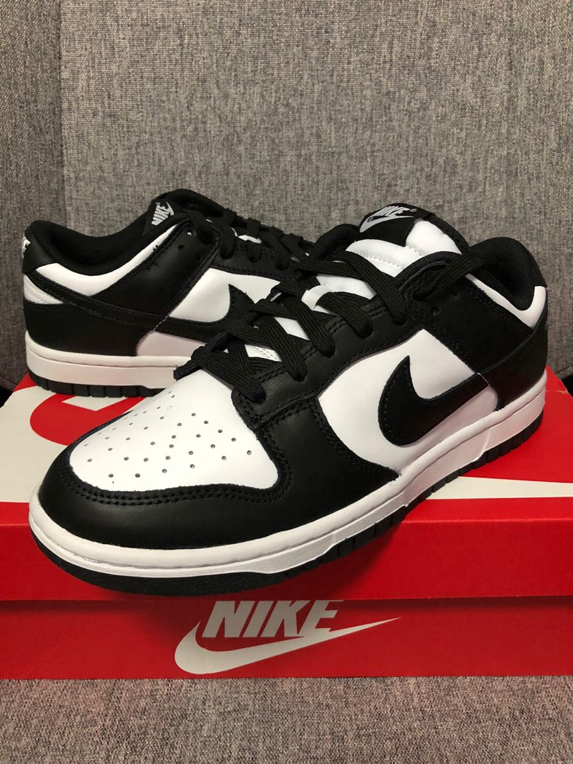 nike dunk low black and white