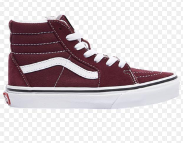 vans high cut maroon