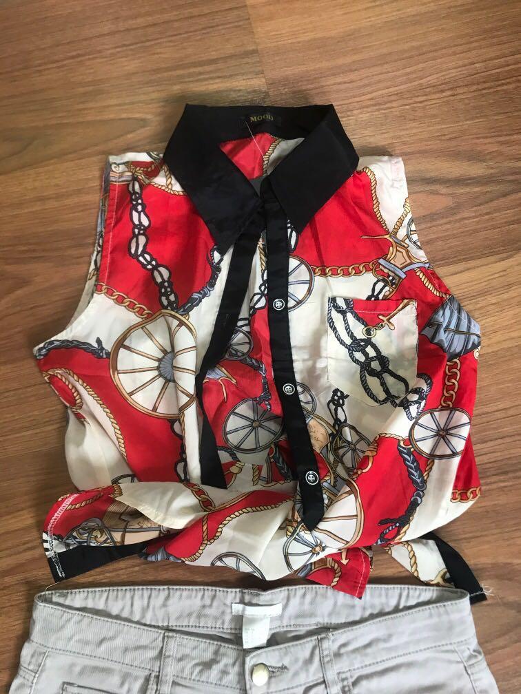 versace inspired top