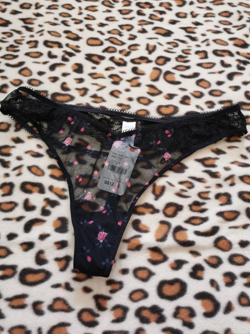 XL Sexy thongs & see thru lace panties, Women's Fashion, New ...