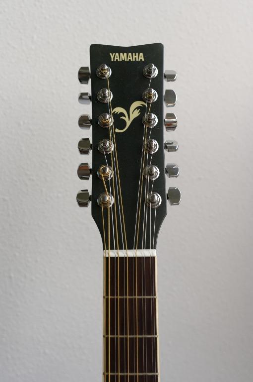 Yamaha 12string Acoustic Electric Folk Guitar, Hobbies & Toys, Music & Media, Musical
