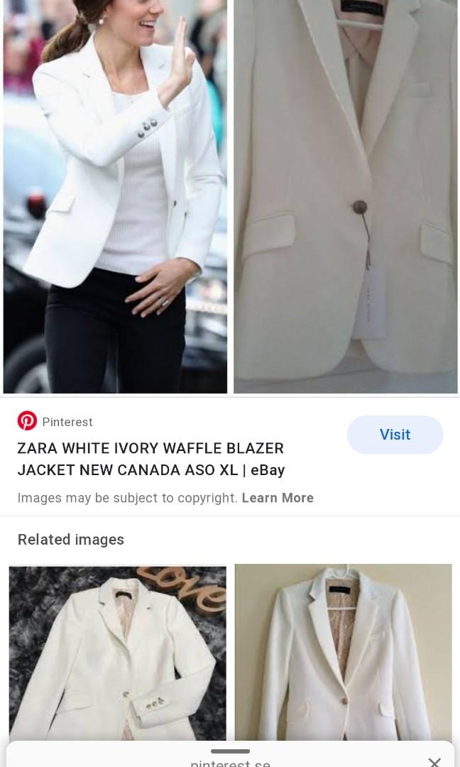 zara waffle blazer