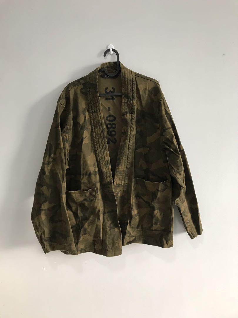 ZARA MAN Camo Kimono Outerwear