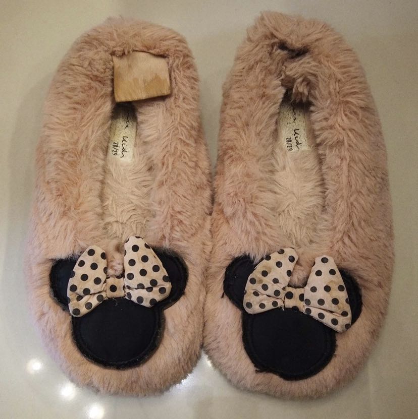 zara fuzzy slippers