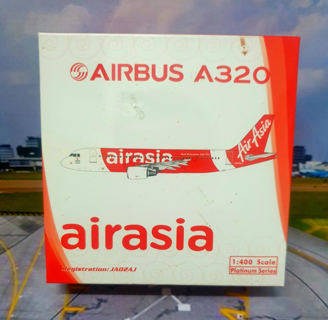 1/400 Phoenix A320 Airasia(Japan) Reg:JA02AJ, Hobbies & Toys