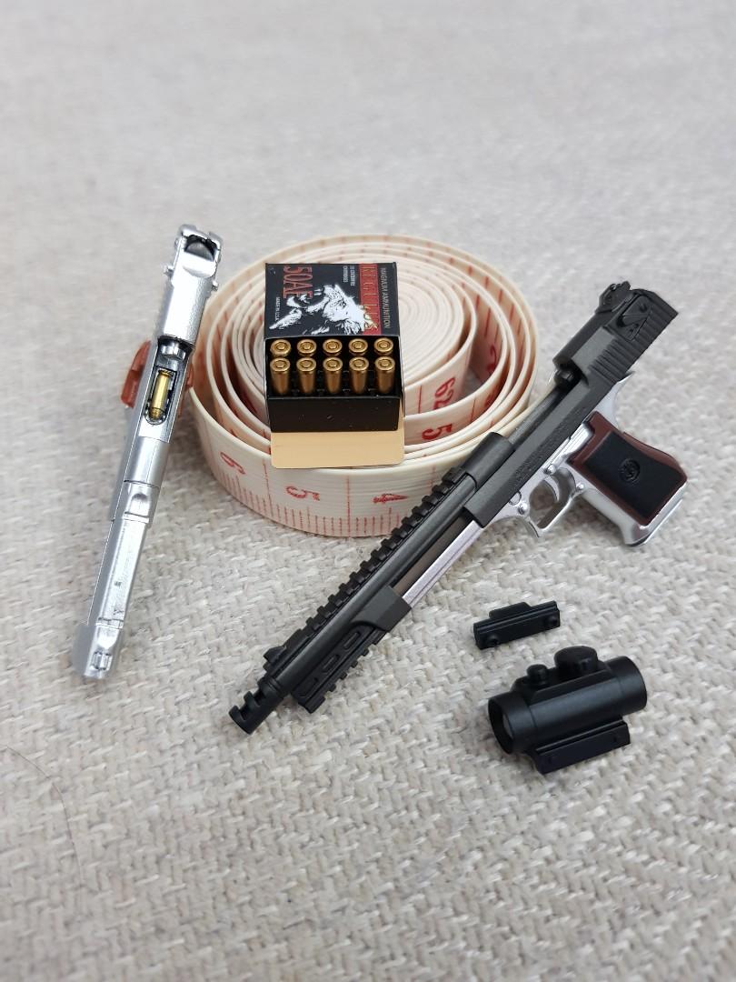 1/6 Silver Desert Eagle Set by DamToys EF024 EF025 [Dam Toys EF024