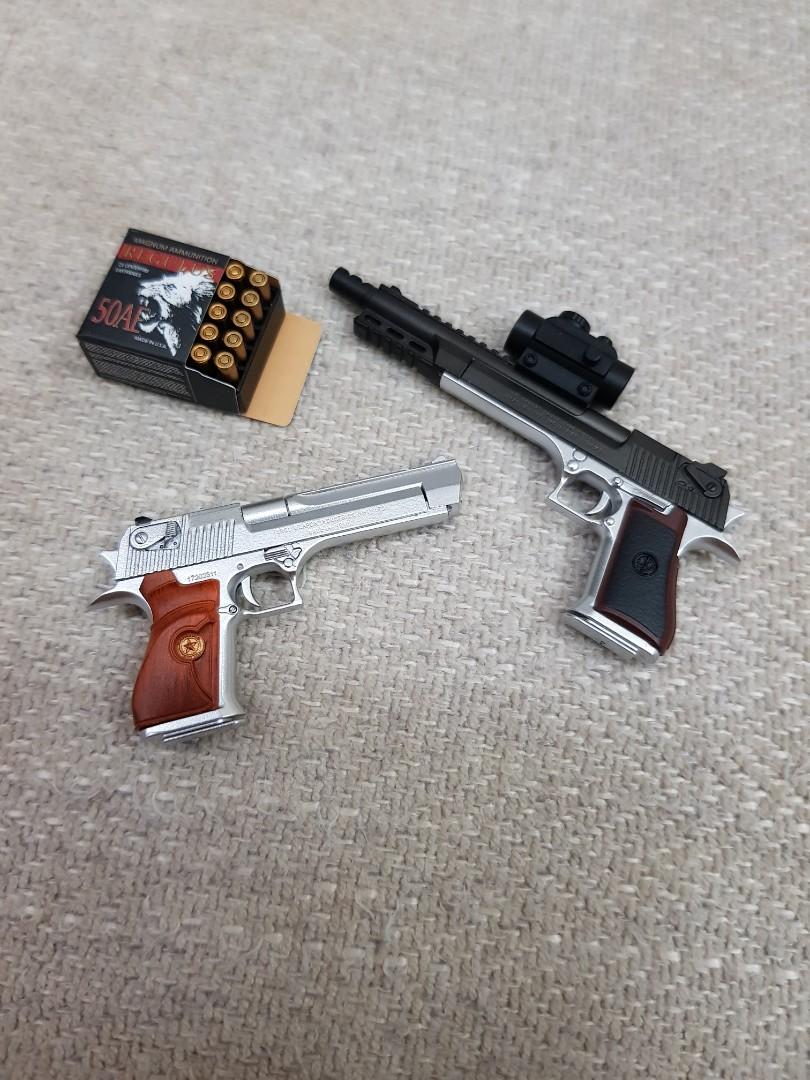 1/6 Silver Desert Eagle Set by DamToys EF024 EF025 [Dam Toys EF024