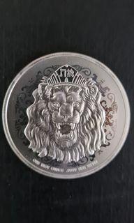 1 Oz Lion 🦁 NIUE 2021 .999 Fine silver coin
