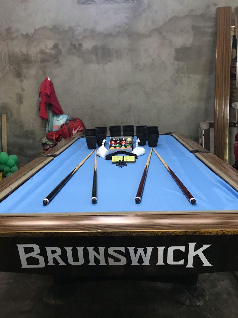 2nd hand BRUNSWICK BIlliard Table (Category: Billiards and Bowling) located in San Pablo. Submitted by dreams.pro_official2025 (Listing ID 1060488283, Image 1). Description: Secondhand BUT FULLY REFURBISHED✔️ Complete BRANDNEW Accessories✔️ • Deliver • Pick up.