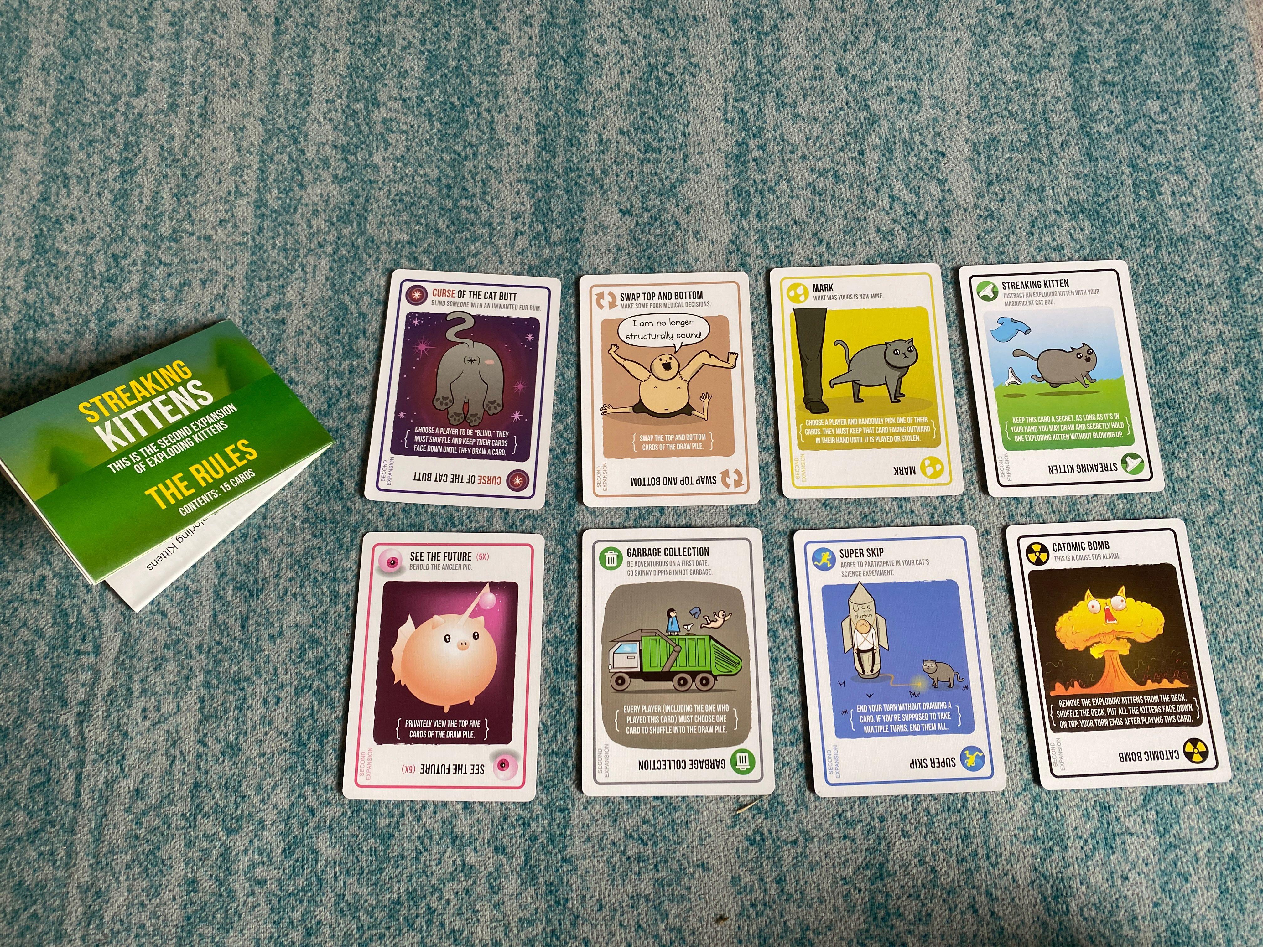 全新 Streaking kittens (2nd expansion pack) exploding kittens 爆炸貓 擴充牌(第二代 ...