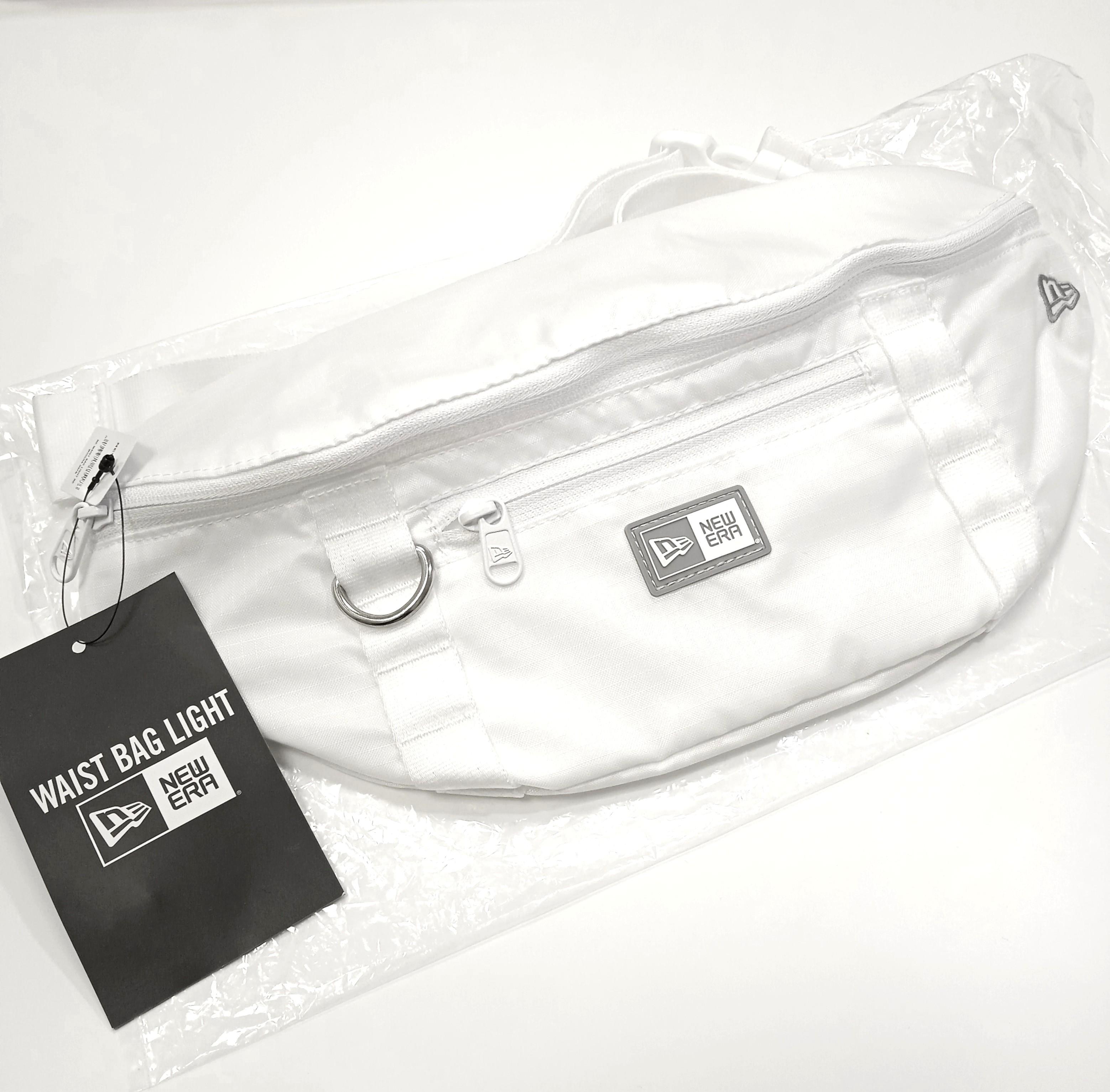 全新 New Era Waist Bag Chest Bag 腰包胸前包light White Colour Waist Bum Belt Bag Hip Bag Black 中性light White 白色淺白色 男裝 男裝袋