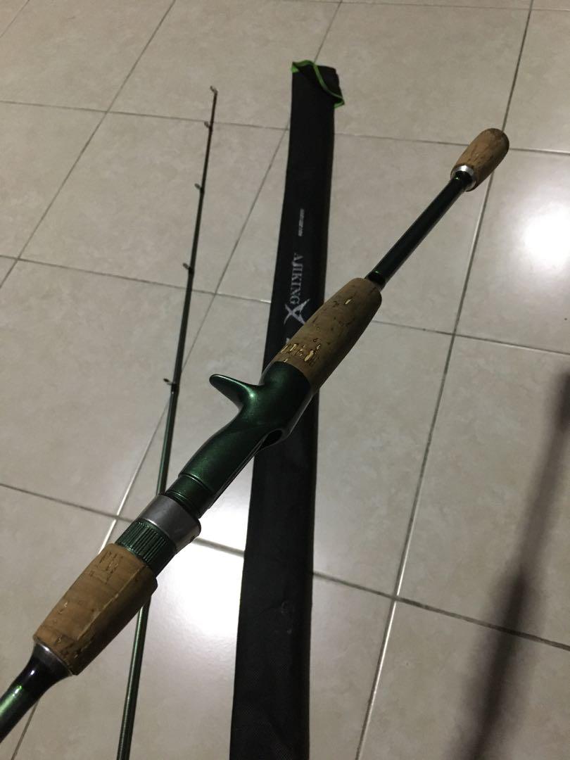 Ajiking jigging rod and reel set *URGENT*, Sports Equipment, Fishing on  Carousell