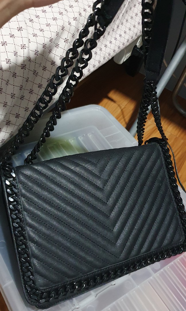 Aldo black chain new arrivals purse