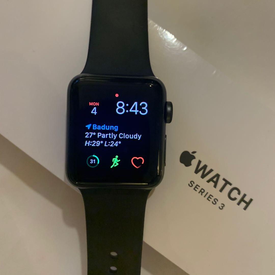 Apple Watch Series 3 Fullset Barang Mewah Jam Tangan Di Carousell