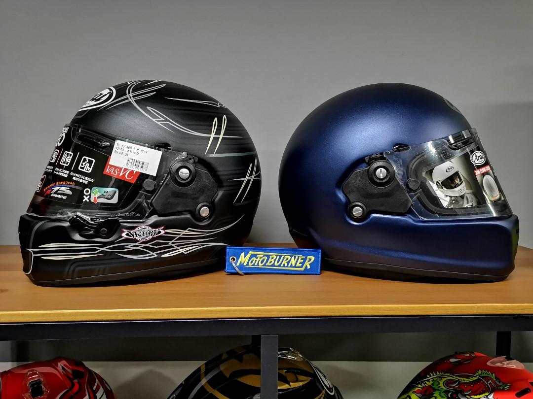 Arai helmets Rapid Neo Vista japan edition matte metallic blue (Category: Motorcycle Apparel) located in Singapore. Submitted by stellar_motoburner (Listing ID 1060619816, Image 1). Description: $650 matte blue $725 vista Free upgrade to light smoke visor..