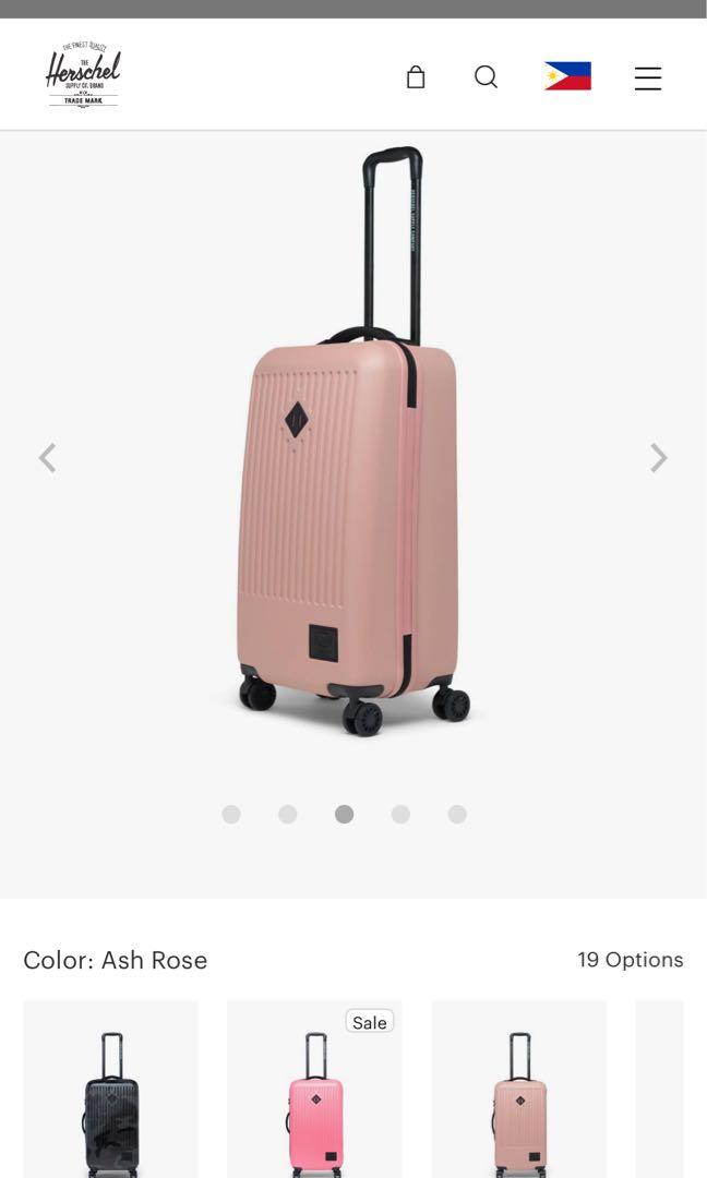 Herschel shop luggage pink